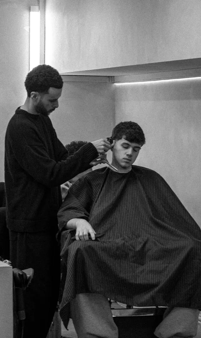 A cut in progress